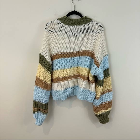 ARULA Colorful Layla Striped Oversized Chunky Knit Sweater Size B (2X) - Picture 7 of 7